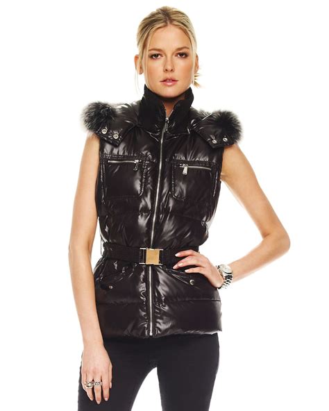 michael kors vests|michael kors black puffer vest.